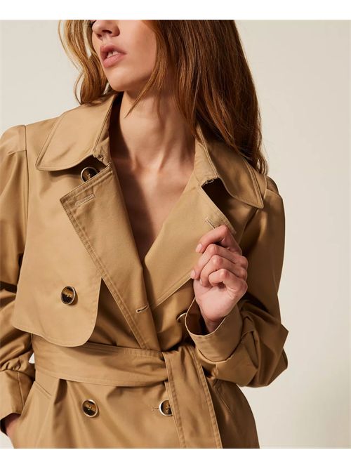 Trench doppiopetto in gabardina TWINSET | TP2230/12145